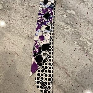 Coach silk scarf/tie